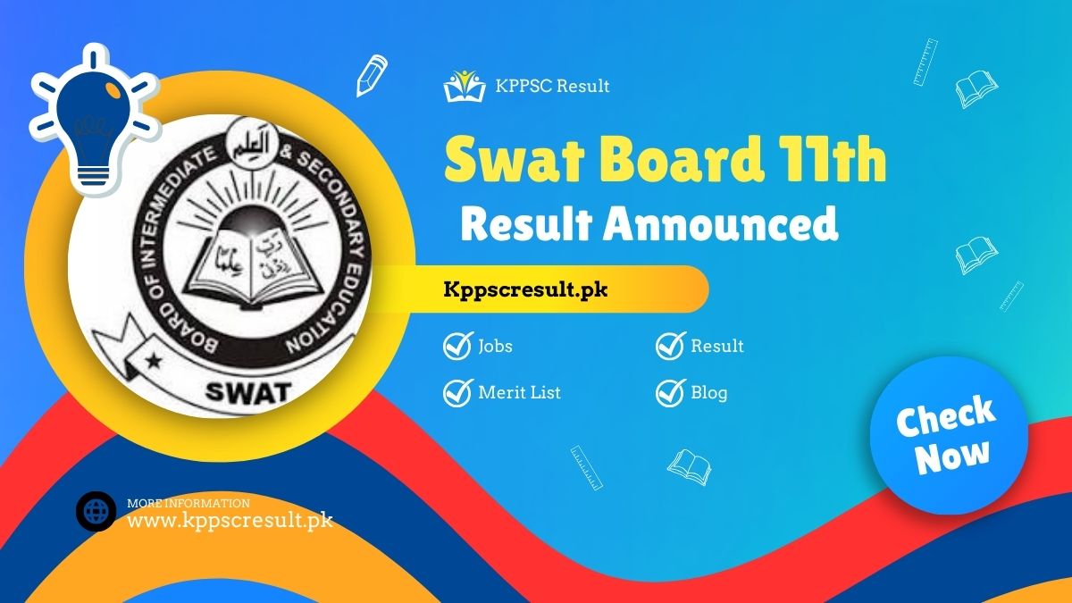 BISE Swat Board 11th Class Result Gazette 2024 Download