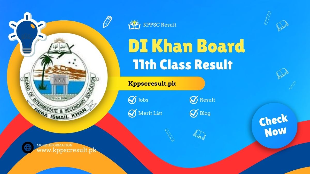 DI Khan Board 11th Class Result Gazette 2024 Download