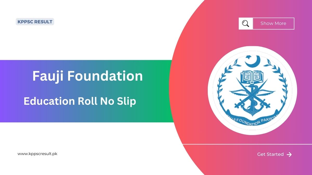 Fauji Foundation Education System NTS Roll No Slip 2024