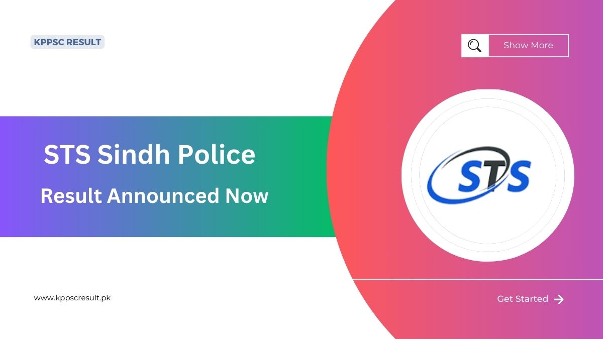 STS Sindh Police Constable Result 7th & 8th September 2024 PDF